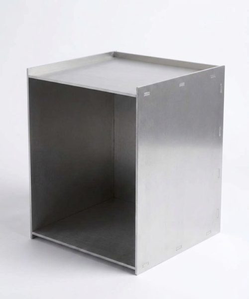 Aluminiums sofabord set fra højre